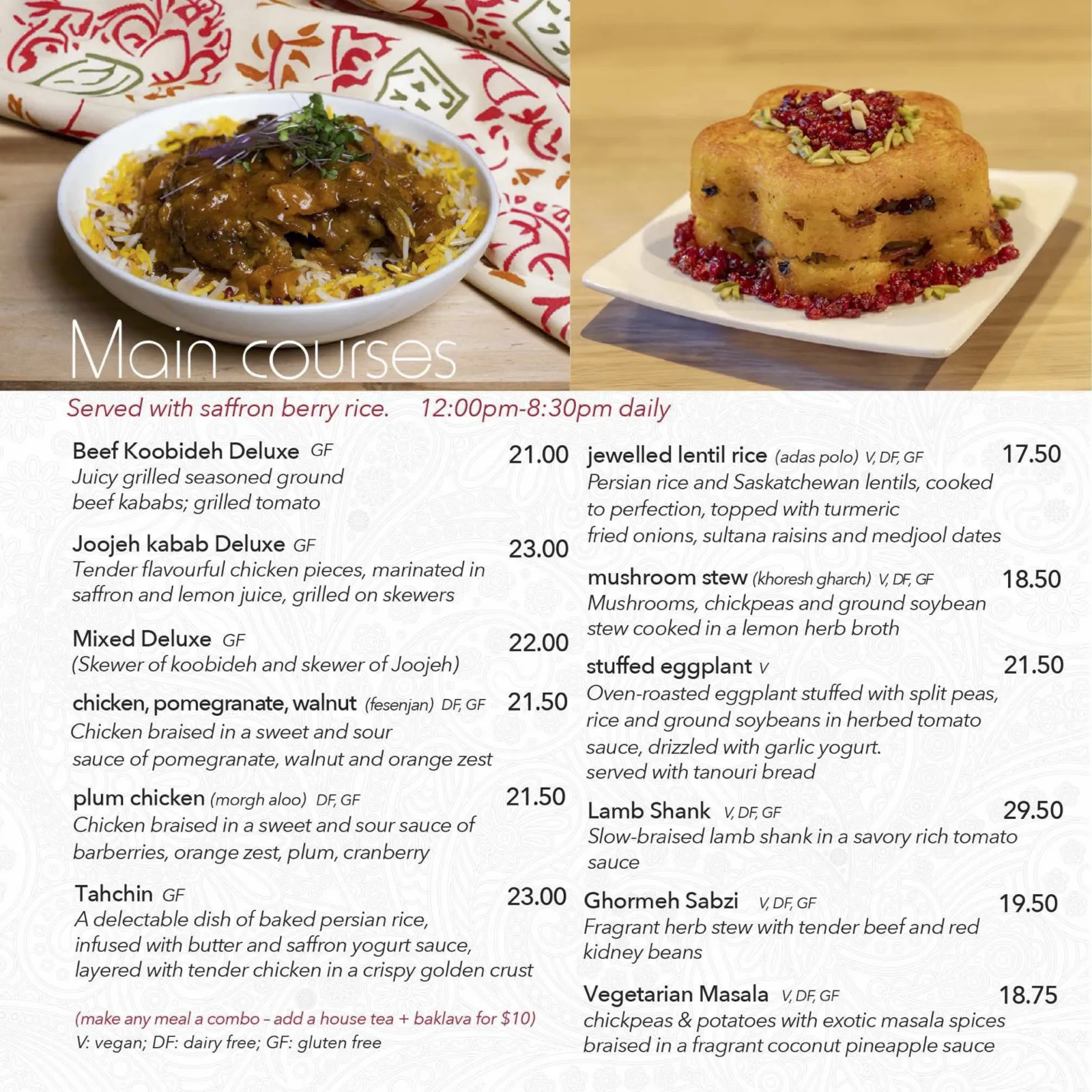 Menu page 7